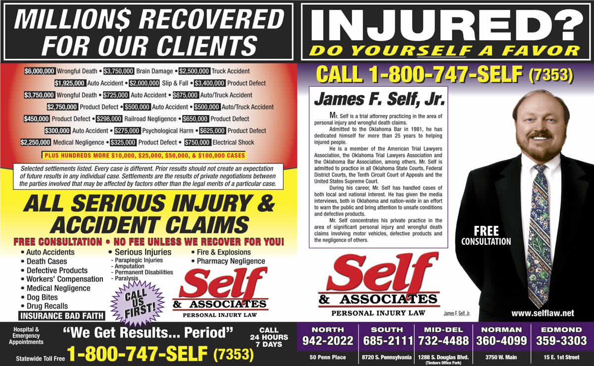 SELF AND ASSOCIATES YELLOW PAGES AD
